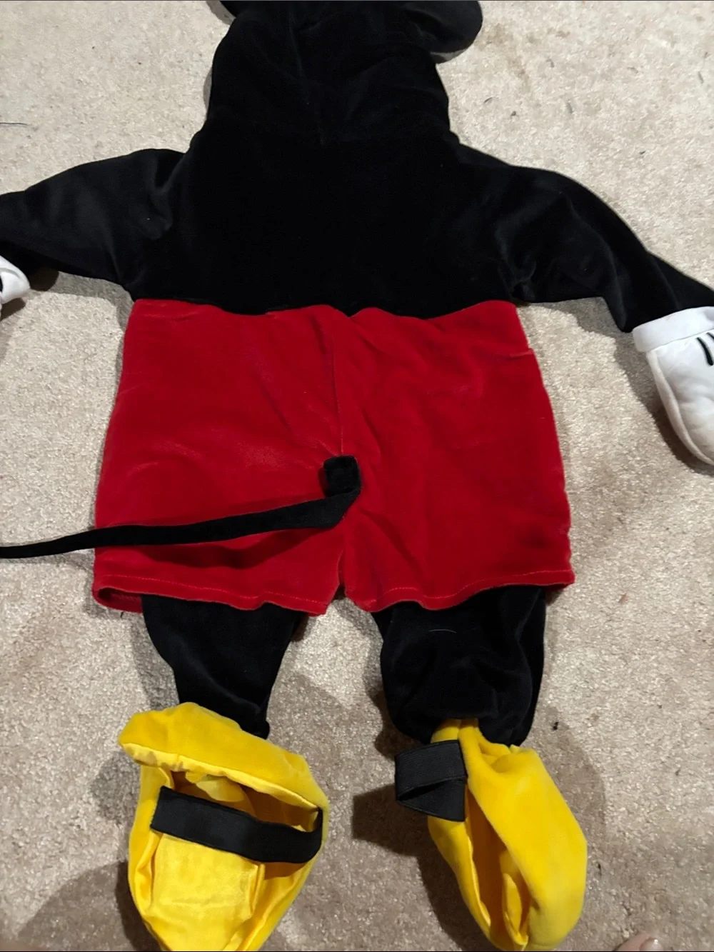 Disney Black Plush Character Hoodie with Ears - Picture 4 of 4